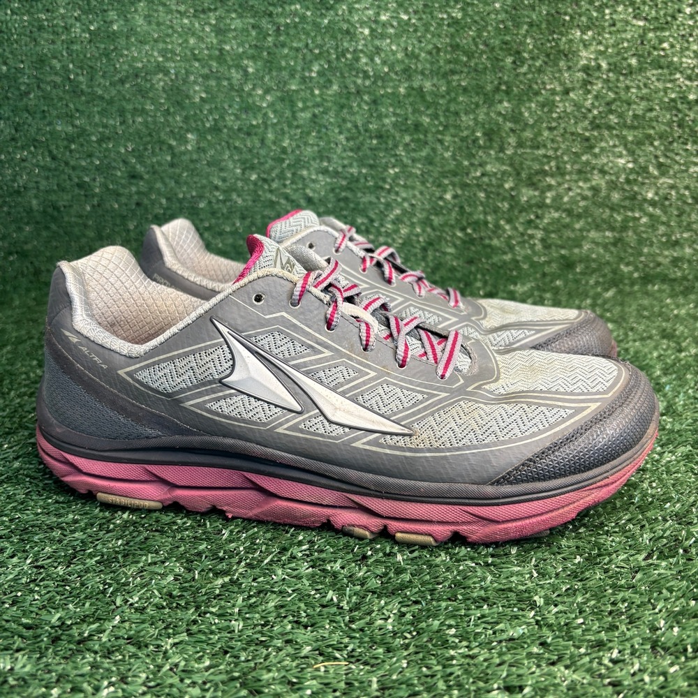 Altra Provision 3.5 Zero Drop Stability Running Shoes Grey Pink Womens Size 9.5